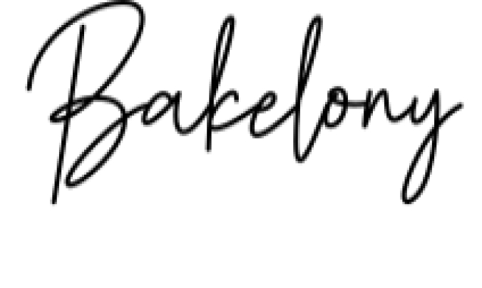 Bakelony Font Preview