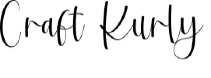 Craft Kurly Font Preview