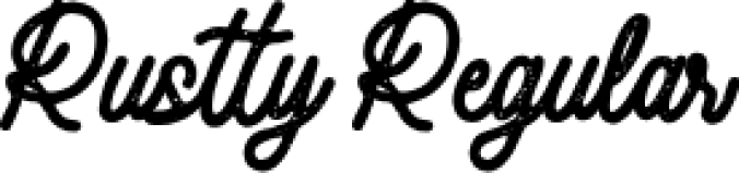 Rustty Font Preview