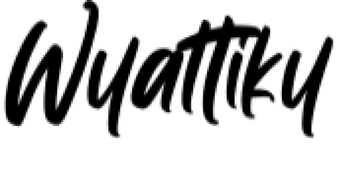 Wyattiky Font Preview