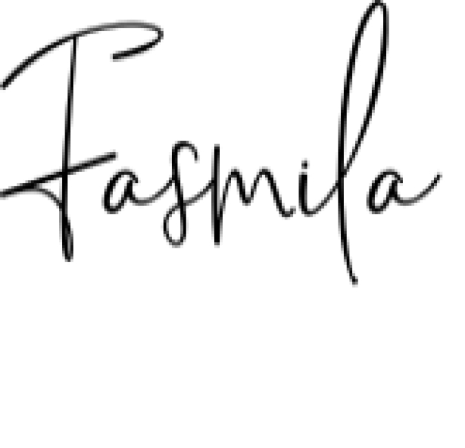 Fasmila Font Preview