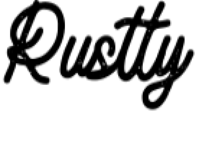 Rustty Font Preview