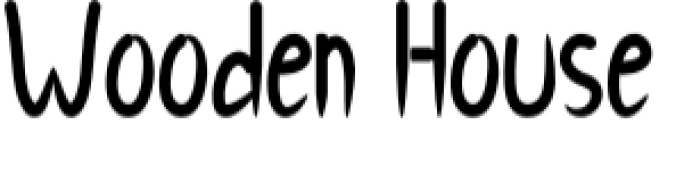 Wooden House Font Preview