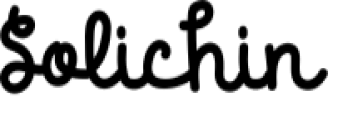 Solichin Font Preview