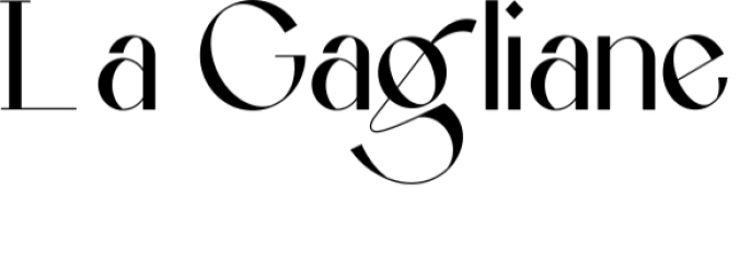 La Gagliane Font Preview