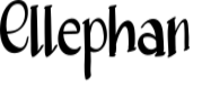 Ellephan Font Preview