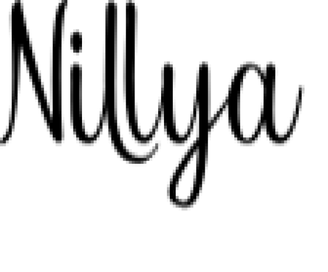Nillya Font Preview