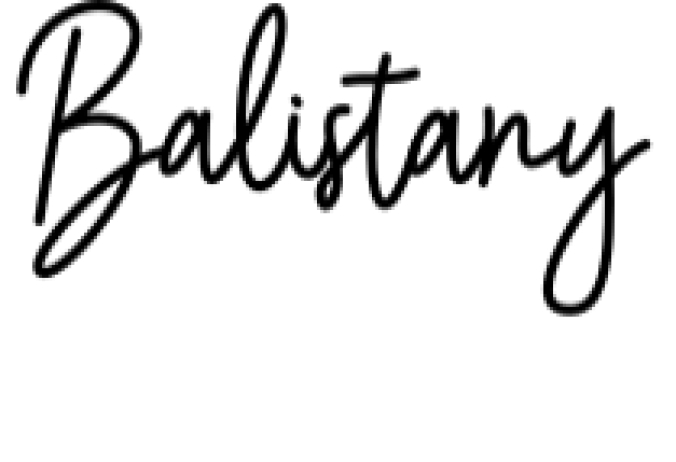 Balistany Font Preview