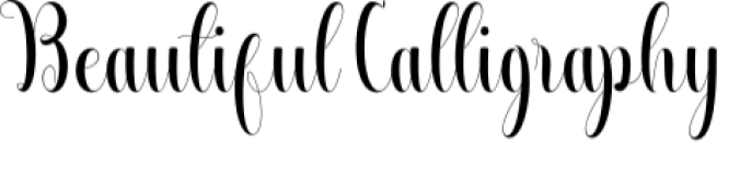Beautiful Calligraphy Font Preview