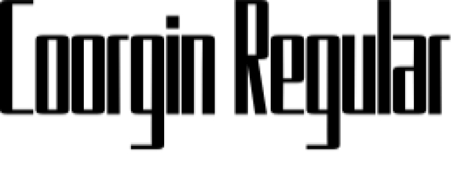 Coorgin Font Preview