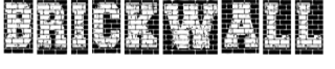 Brick Wall Font Preview