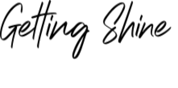 Getting Shine Font Preview
