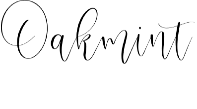 Oakmint Font Preview