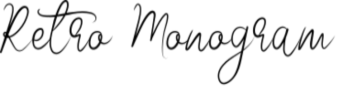 Retro Monogram Font Preview