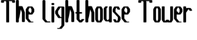 The Lighthouse Tower Font Preview