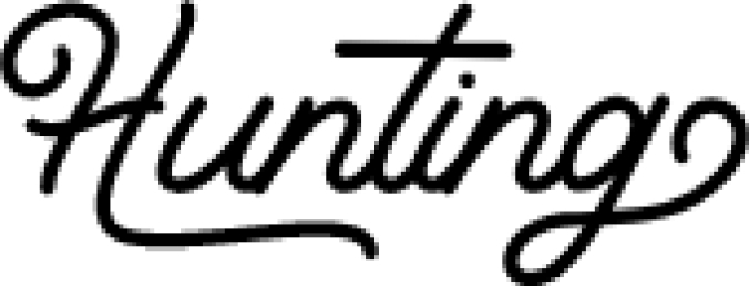 Hunting Scrip Font Preview