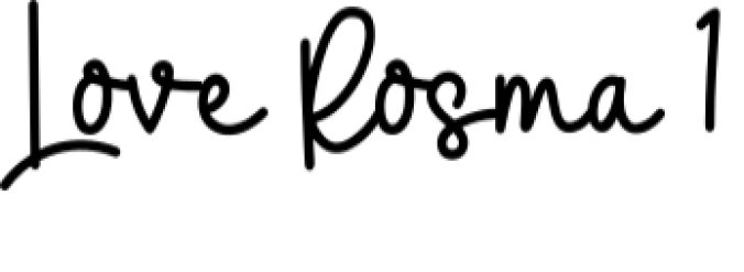 Love Rosma Font Preview