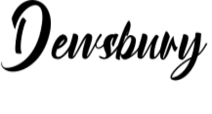 Dewsbury Font Preview