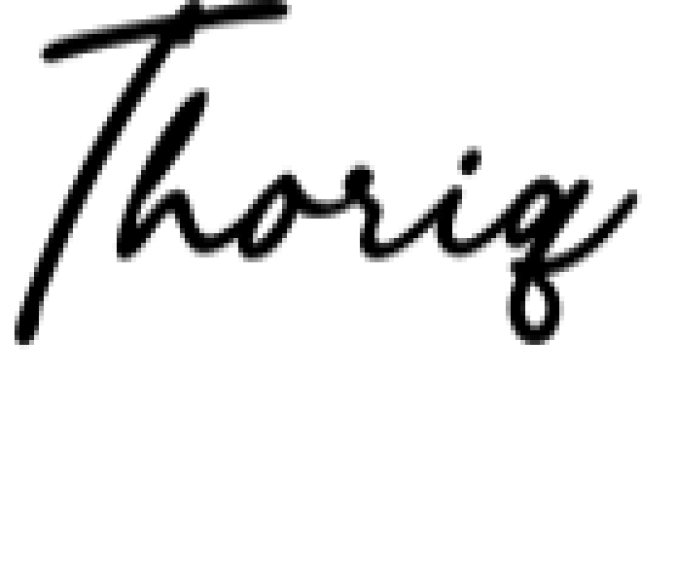 Thoriq Font Preview