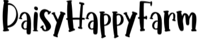 Daisy Happy Farm Font Preview