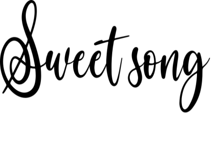Sweet Song Font Preview