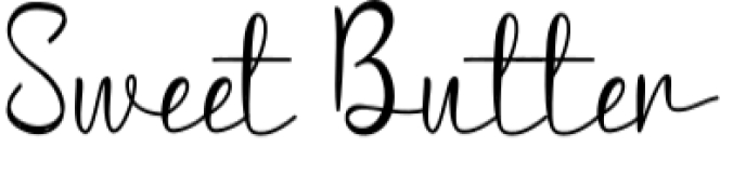 Sweet Butter Font Preview