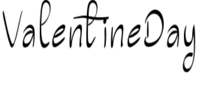 Valentine Day Font Preview
