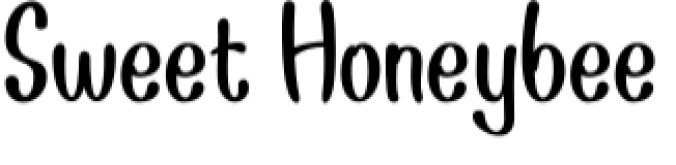 Sweet Honeybee Font Preview
