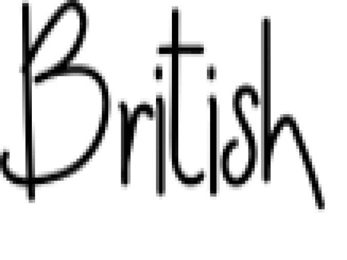 British Font Preview