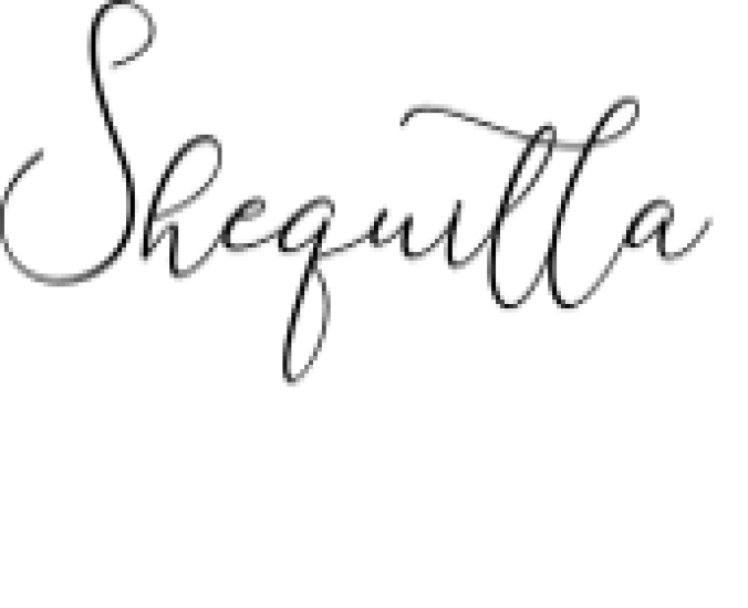 Shequilla Font Preview