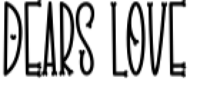 Dears Love Font Preview