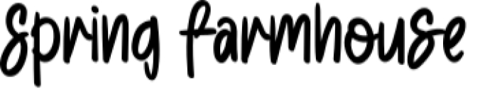 Spring Farmhouse Font Preview