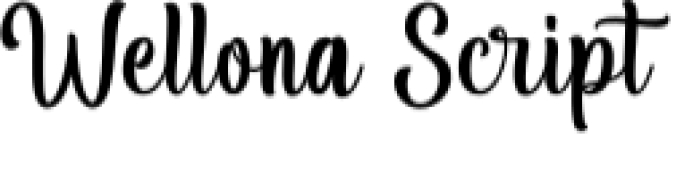 Wellona Script Font Preview