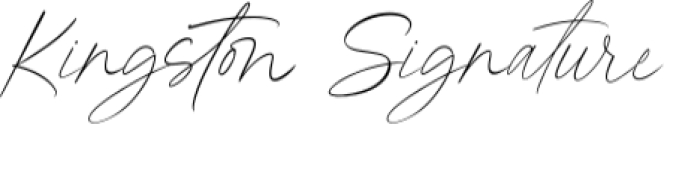 Kingston Signature Font Preview