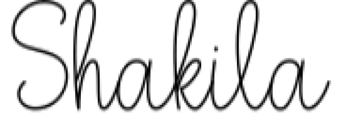 Hey Shakila Font Preview