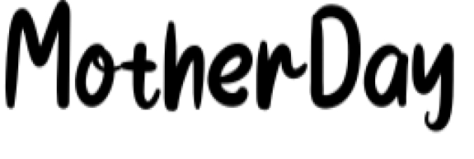 Mother's Day Font Preview