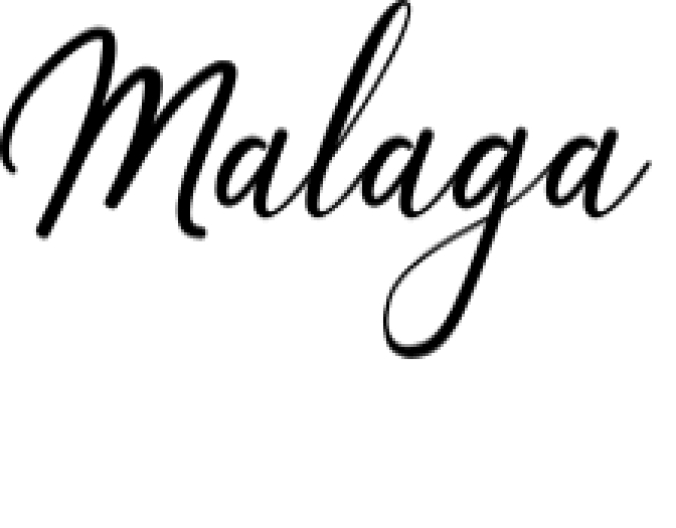 Malaga Font Preview
