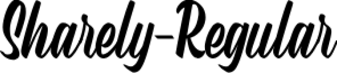 Sharely Font Preview