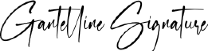 Gantelline Signature Font Preview