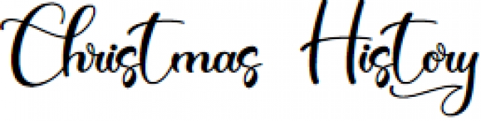 Christmas History Font Preview