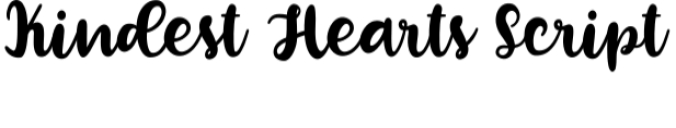 Kindest Hearts Font Preview