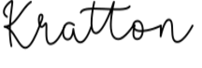 Kratton Font Preview