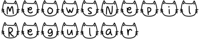 Meows Nepil Font Preview