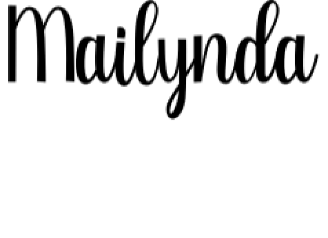 Mailynda Font Preview