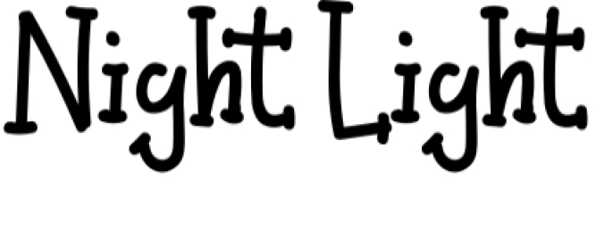 Night Light Font Preview