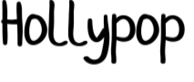 Hollypop Font Preview