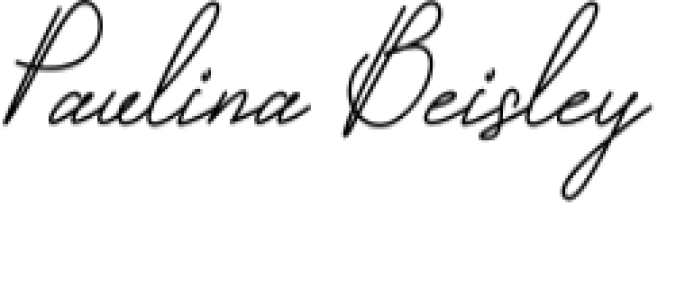 Paulina Beisley Font Preview