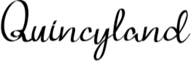 Quincyland Font Preview