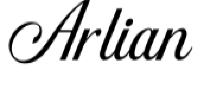 Arlian Font Preview