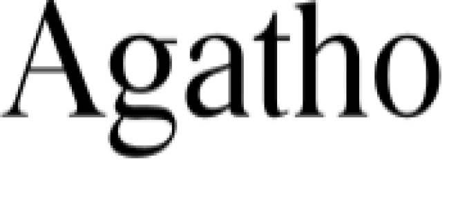 Agatho Font Preview